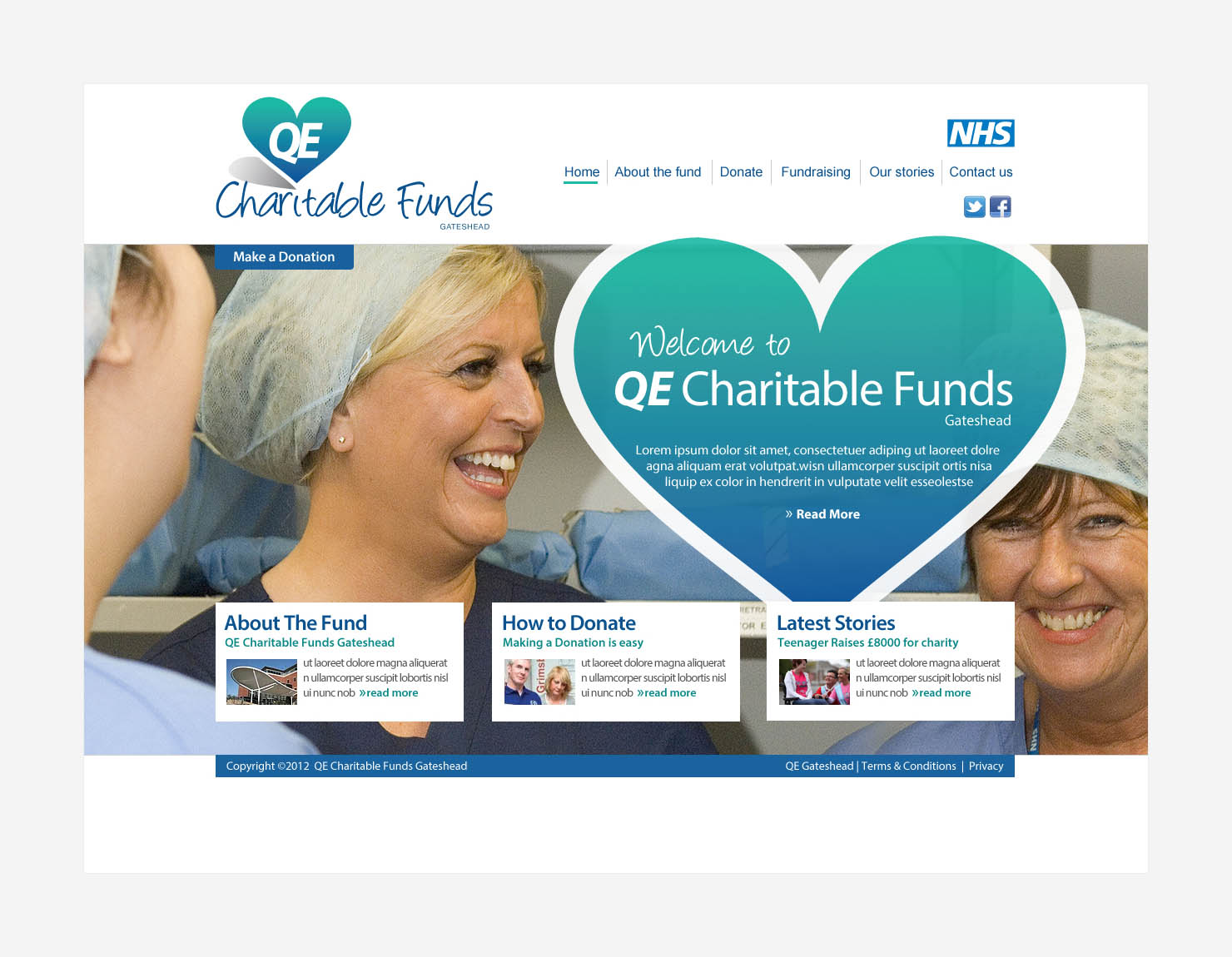 hospital & charitable funds websites